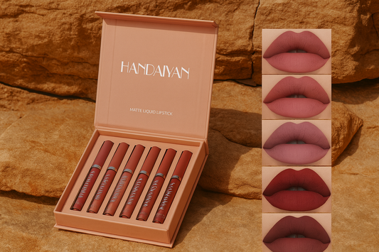 Kit Colección 6 Labiales Líquidos  Rosa Mediterránea